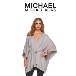 New With Tags Michael Kors V-Neck Sweater Poncho One Size